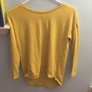 Long sleeve mustard colored shirt